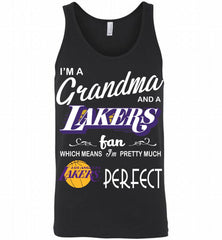 I'M A Grandma And A Los Angeles Lakers Fans Perfect Tank - zezetee
