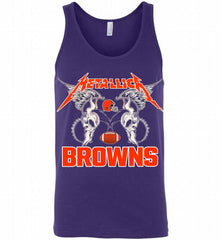 Metallica Cleveland Browns Logo Tank - zezetee