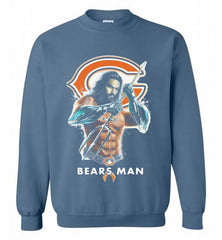 AQUAMAN CHICAGO BEARS MAN Crewneck Sweatshirt - zezetee