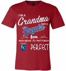 I'M A Grandma And A Kansas City Royals Fans Gift Canvas USA - zezetee