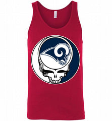 Los Angeles Rams Grateful Dead Logo Band Tank - zezetee