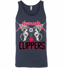 Metallica Los Angeles Clippers Logo Tank - zezetee