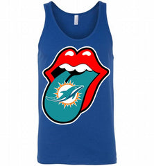 Miami Dolphins  x The Rolling Stones Logo Tank - zezetee