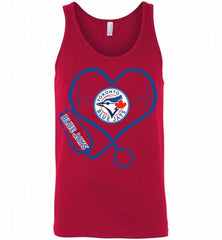 Nurse Heartbeat Toronto Blue Jays Tank - zezetee