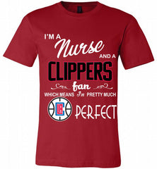 I'M A Nurse And A Los Angeles Clippers Fans Perfect Canvas USA - zezetee