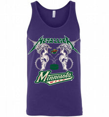 Metallica Minnesota Wild Logo Tank - zezetee