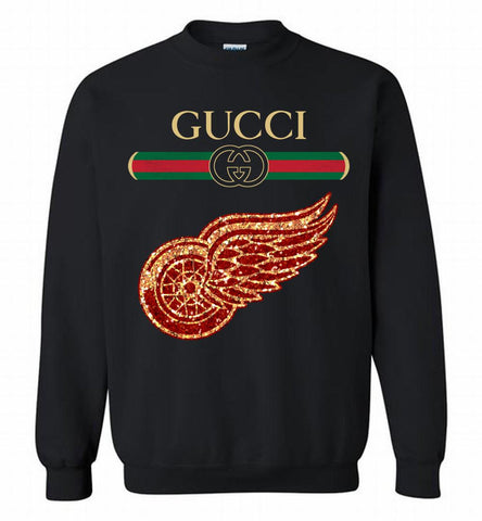 Gucci Detroit Red Wings Logo Crewneck Sweatshirt - zezetee