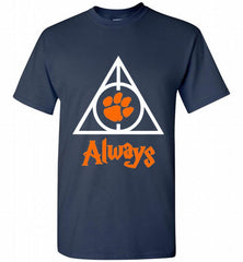 CLEMSON TIGERS UNIVERSITY PAW DEATHLY HALLOWS ALWAYS GIFT Shirt - zezetee
