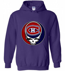 NHL TEAM MONTREAL CANADIENS X GRATEFUL DEAD LOGO BAND Hoodie - zezetee