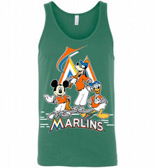 Mickey Goofy Donald Miami Marlins Teams Tank - zezetee