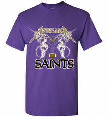 Metallica New Orleans Saints Logo Shirt - zezetee