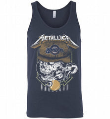 Metallica Skull Milwaukee Brewers Logo Tank - zezetee