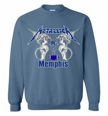 Metallica Memphis Tigers Logo Crewneck Sweatshirt - zezetee