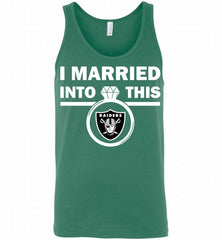 I MARRIED INTO THIS NFL Oakland Raiders Fans Gift Tank - zezetee