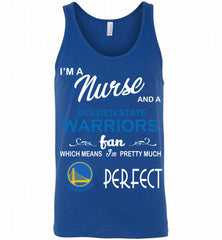 I'M A Nurse And A Golden State Warriors Fans Perfect Tank - zezetee