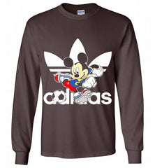 ADIDAS FOOTBALL MICKEY MOUSE DISNEY SPORTS Gildan Long Shirt - zezetee
