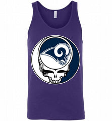 Los Angeles Rams Grateful Dead Logo Band Tank - zezetee