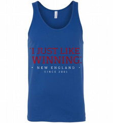 I JUST LIKE WINNING New England Patriots Tank - zezetee