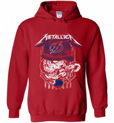 Metallica Skull Snake Tampa Bay Lightning Hoodie - zezetee