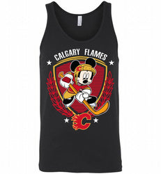 NHL Hockey Mickey Mouse Calgary Flames Disney Tank