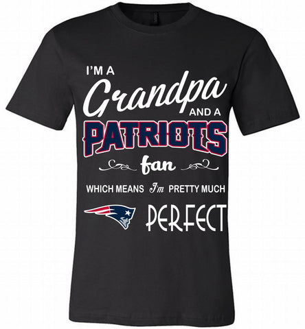 I'M A Grandpa And A New England Patriots Pretty Much Perfect Canvas USA - zezetee