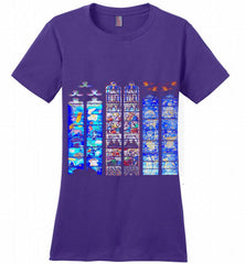 3-Vitraux Cathedrale Notre Dame de Rodez Ladies Perfect - zezetee