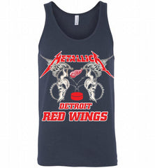 Metallica Detroit Red Wings Logo Tank - zezetee