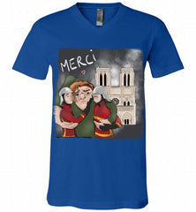 The Hunchback of Notre Dame Firefighter Paris V-Neck Shirt - zezetee