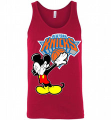 Disney Mickey Mouse Dabbing New York Knicks Tank - zezetee