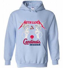 Metallica St Louis Cardinals Logo Hoodie - zezetee