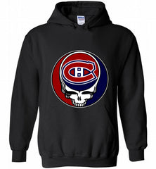 NHL TEAM MONTREAL CANADIENS X GRATEFUL DEAD LOGO BAND Hoodie - zezetee
