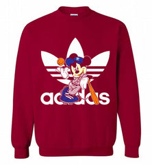 ADIDAS BASEBALL MICKEY MOUSE DISNEY SPORTS Crewneck Sweatshirt - zezetee