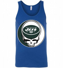New York Jets Grateful Dead Logo Band Tank - zezetee