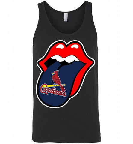 St Louis Cardinals  x The Rolling Stones Logo Tank - zezetee