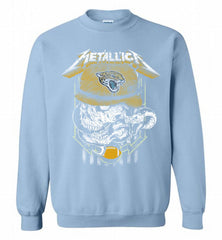 Metallica Skull Snake Jacksonville Jaguars Crewneck Sweatshirt - zezetee