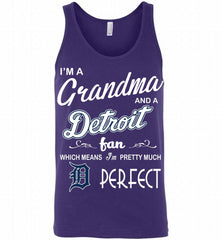 I'M A Grandma And A Detroit Tigers Fans Gift Tank - zezetee