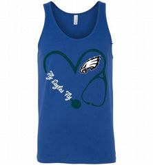 PHILADELPHIA EAGLES LOVE NURSE FLY EAGLES FLY Tank - zezetee
