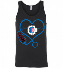 Nurse Heartbeat Love Los Angeles Clippers Tank - zezetee