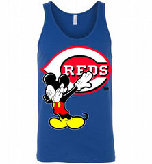 Disney Mickey Mouse Dabbing Cincinnati Reds Tank - zezetee