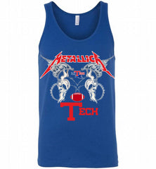 Metallica Louisiana Tech Bulldogs Logo Tank - zezetee