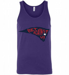 BET AGAINST US New England Patriots Tank - zezetee