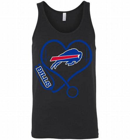 Nurse Heartbeat Buffalo Bills Tank - zezetee