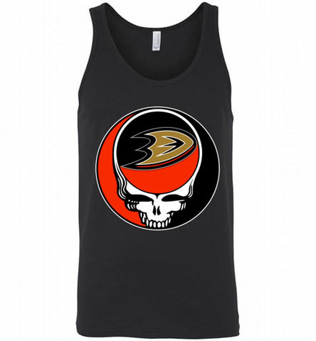 NHL TEAM ANAHEIM DUCKS X GRATEFUL DEAD LOGO BAND Tank - zezetee