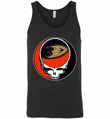 NHL TEAM ANAHEIM DUCKS X GRATEFUL DEAD LOGO BAND Tank - zezetee