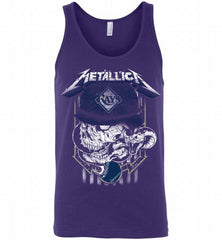 Metallica Skull Tampa Bay Rays Logo Tank - zezetee