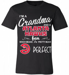 I'M A Grandma And A Atlanta Hawks Fans Perfect Canvas USA - zezetee