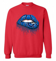 Lip Indianapolis Colts Football Crewneck Sweatshirt - zezetee