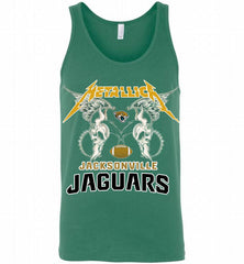 Metallica Jacksonville Jaguars Logo Tank - zezetee
