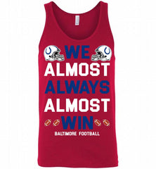 Indianapolis Colts We Almost Always Almost Win Tank - zezetee
