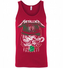Metallica Skull Snake Boston Celtics Tank - zezetee